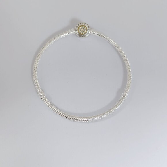 Pandora Moments Logo Clasp Snake Chain Bracelet Jewelry - Picture 8 of 8